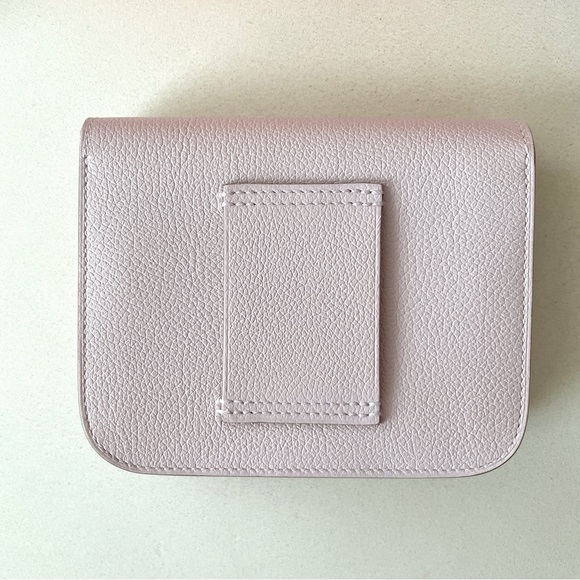 NEW Hermes Constance Slim Wallet Mauve Pale 2023 Authentic RARE - Picture 10 of 11